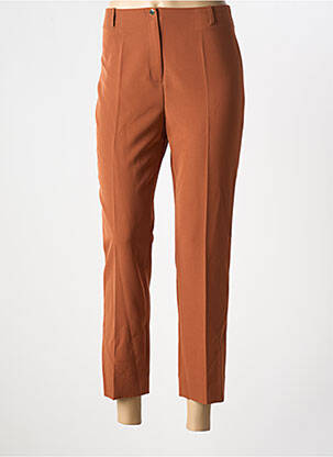 Pantalon 7/8 stretch marron ESTEL COLLECTION femme