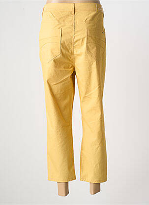 Pantalon 7/8 stretch taille normale jaune GRIFFON femme