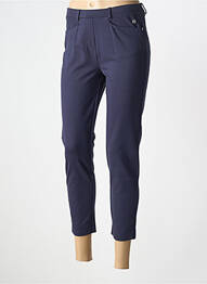 Pantalon 7/8 stretch taille normale bleu HAJO femme
