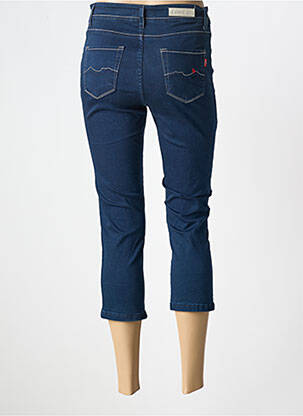 Pantacourt stretch taille normale bleu COWEST femme