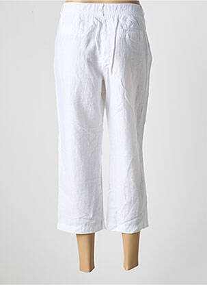 Pantacourt coupe droite taille normale blanc FRANK WALDER femme