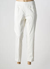 Pantalon 7/8 blanc FRANK WALDER pour femme seconde vue