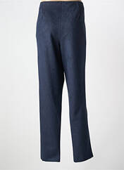 Pantalon droit bleu FRANCE RIVOIRE pour femme seconde vue