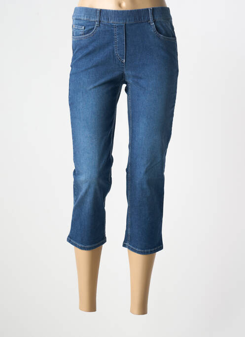 Pantacourt stretch taille normale bleu STARK femme