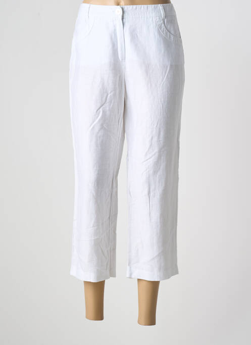 Pantacourt blanc FRANK WALDER pour femme