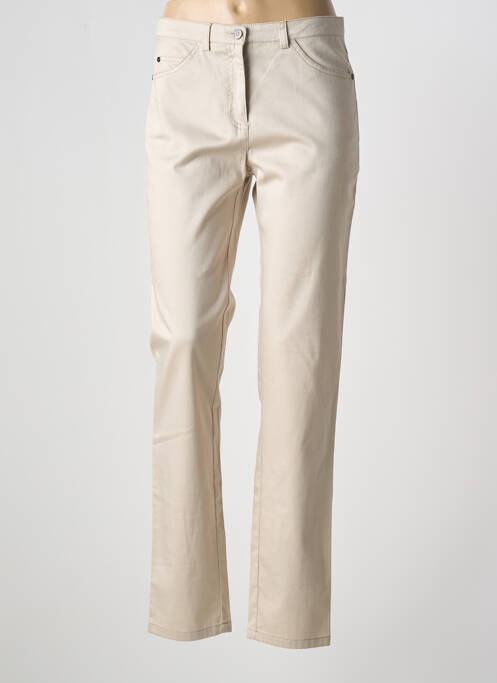 Pantalon droit beige PAZ TORRAS pour femme
