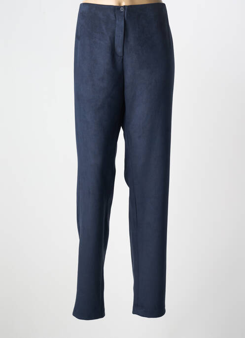 Pantalon droit bleu FRANCE RIVOIRE pour femme