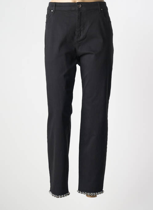 Pantalon droit noir FRANK LYMAN pour femme