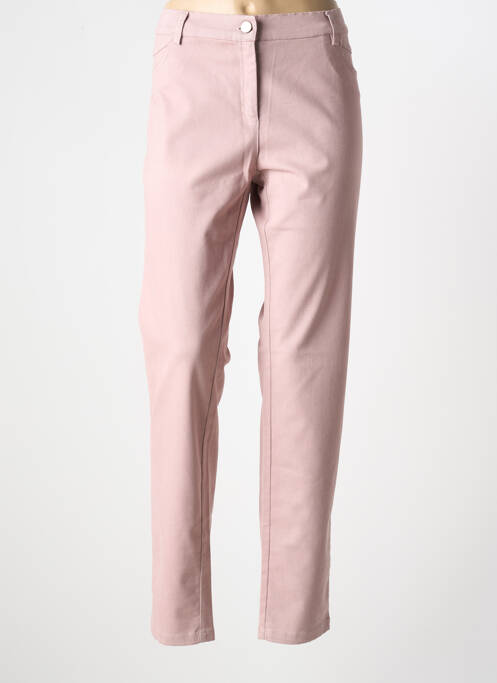 Pantalon droit rose PAZ TORRAS pour femme