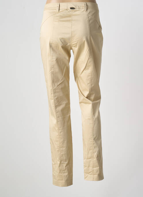 Pantalon slim beige DIVAS pour femme