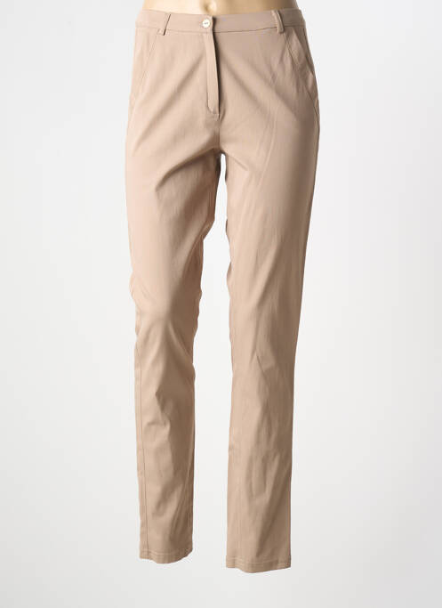 Pantalon slim beige MERI & ESCA pour femme