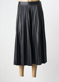 Jupe mi-longue fermeture zip latéral noir FRANK LYMAN femme