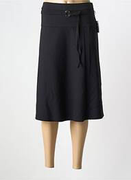 Jupe mi-longue coupe droite noir FRANK WALDER femme