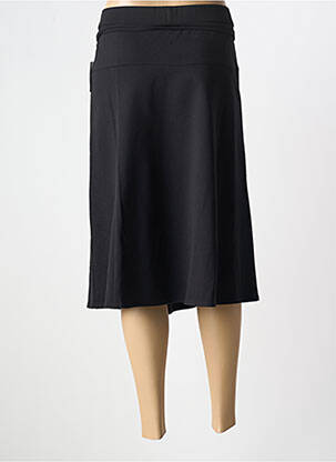 Jupe mi-longue stretch noir FRANK WALDER femme