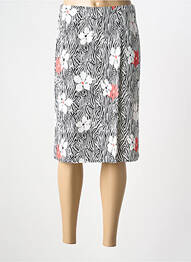 Jupe mi-longue coupe droite blanc FRANK WALDER femme