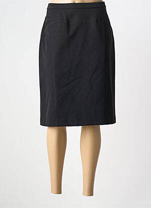 Jupe mi-longue stretch noir FRANCE RIVOIRE femme