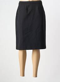 Jupe mi-longue coupe droite noir FRANCE RIVOIRE femme