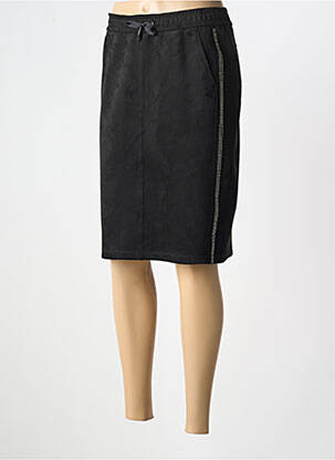 Jupe mi-longue stretch noir THOMAS RABE femme