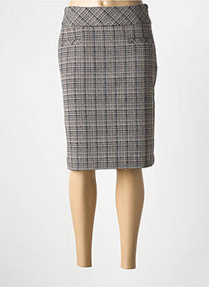 Jupe mi-longue stretch noir OLSEN femme