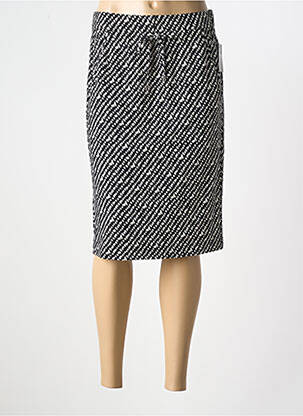 Jupe mi-longue taille normale noir FRANK WALDER femme
