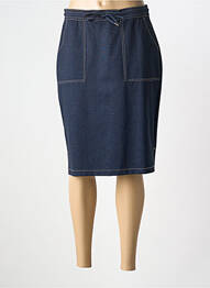 Jupe mi-longue stretch bleu OLSEN femme