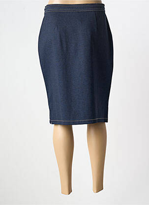 Jupe mi-longue stretch bleu OLSEN femme