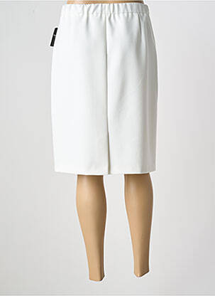 Jupe mi-longue stretch blanc FRANK WALDER femme