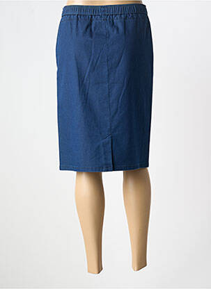 Jupe mi-longue stretch bleu FRANK WALDER femme