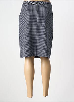 Jupe mi-longue coupe droite bleu OLSEN femme