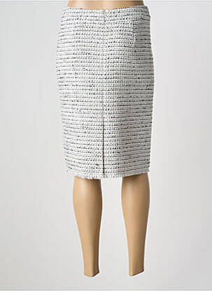 Jupe mi-longue taille normale blanc OLSEN femme