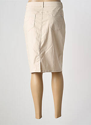 Jupe mi-longue stretch beige DIANE LAURY femme