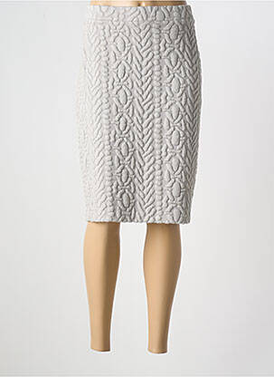 Jupe mi-longue taille normale gris DIVAS femme