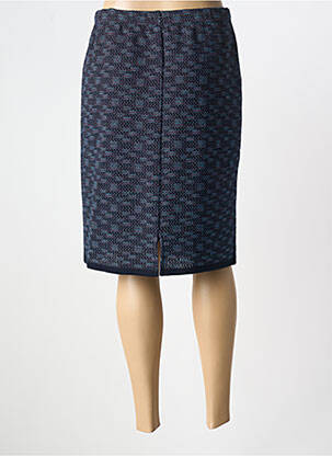 Jupe mi-longue stretch bleu GRIFFON femme