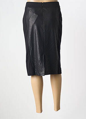 Jupe mi-longue coupe droite noir RABE femme