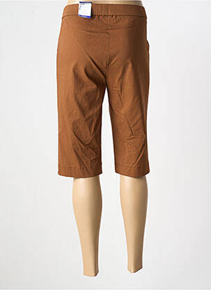 Bermuda taille élastique taille normale marron FRANK WALDER femme