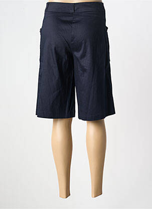 Bermuda tissage popeline taille normale bleu QUATTRO femme