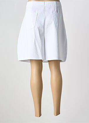 Bermuda taille élastique taille normale blanc MARBLE femme