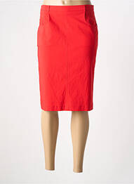 Jupe mi-longue taille normale rouge GRIFFON femme