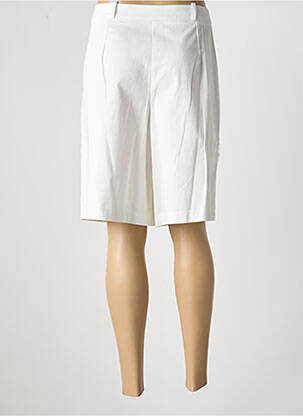 Bermuda tissage popeline taille normale blanc ESTEL COLLECTION femme