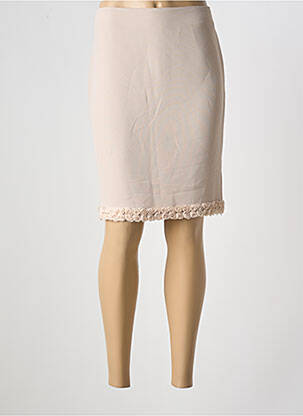 Jupe mi-longue beige RINASCIMENTO pour femme