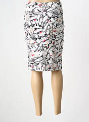 Jupe mi-longue blanc FRANCE RIVOIRE pour femme seconde vue