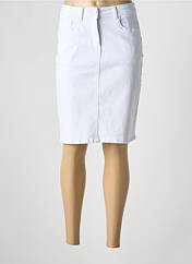 Jupe mi-longue blanc GRIFFON pour femme seconde vue