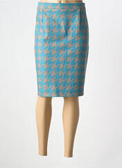 Jupe mi-longue bleu ESTEL COLLECTION pour femme seconde vue