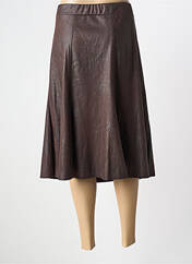 Jupe mi-longue marron HALOGENE pour femme seconde vue