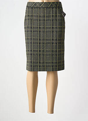 Jupe mi-longue vert FRANK WALDER pour femme