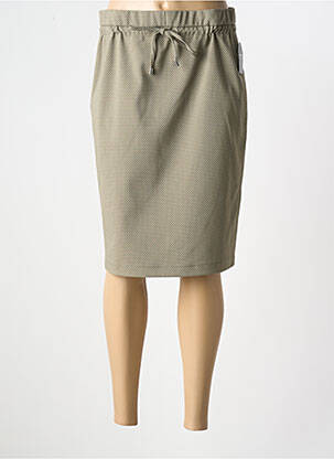 Jupe mi-longue vert FRANK WALDER pour femme