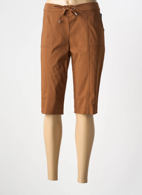 Bermuda marron FRANK WALDER pour femme