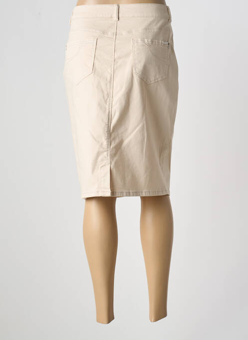 Jupe mi-longue beige DIANE LAURY pour femme