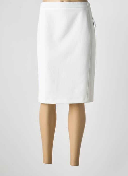 Jupe mi-longue blanc FRANK WALDER pour femme