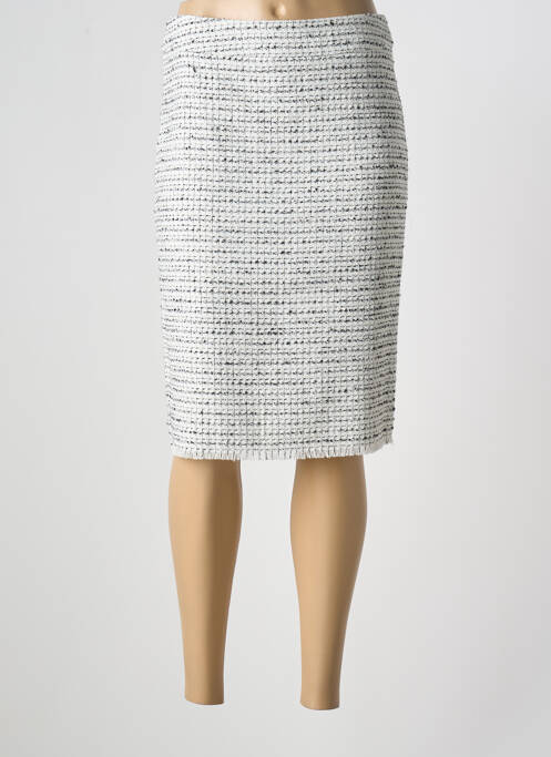 Jupe mi-longue blanc OLSEN pour femme